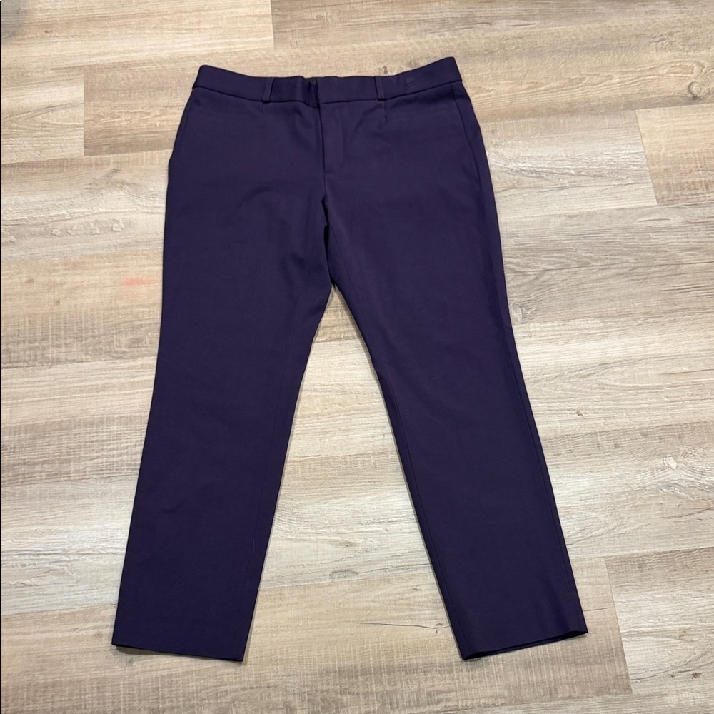 Banana Republic Factory Cropped Ankle Pants - Deep Eggplant Purple